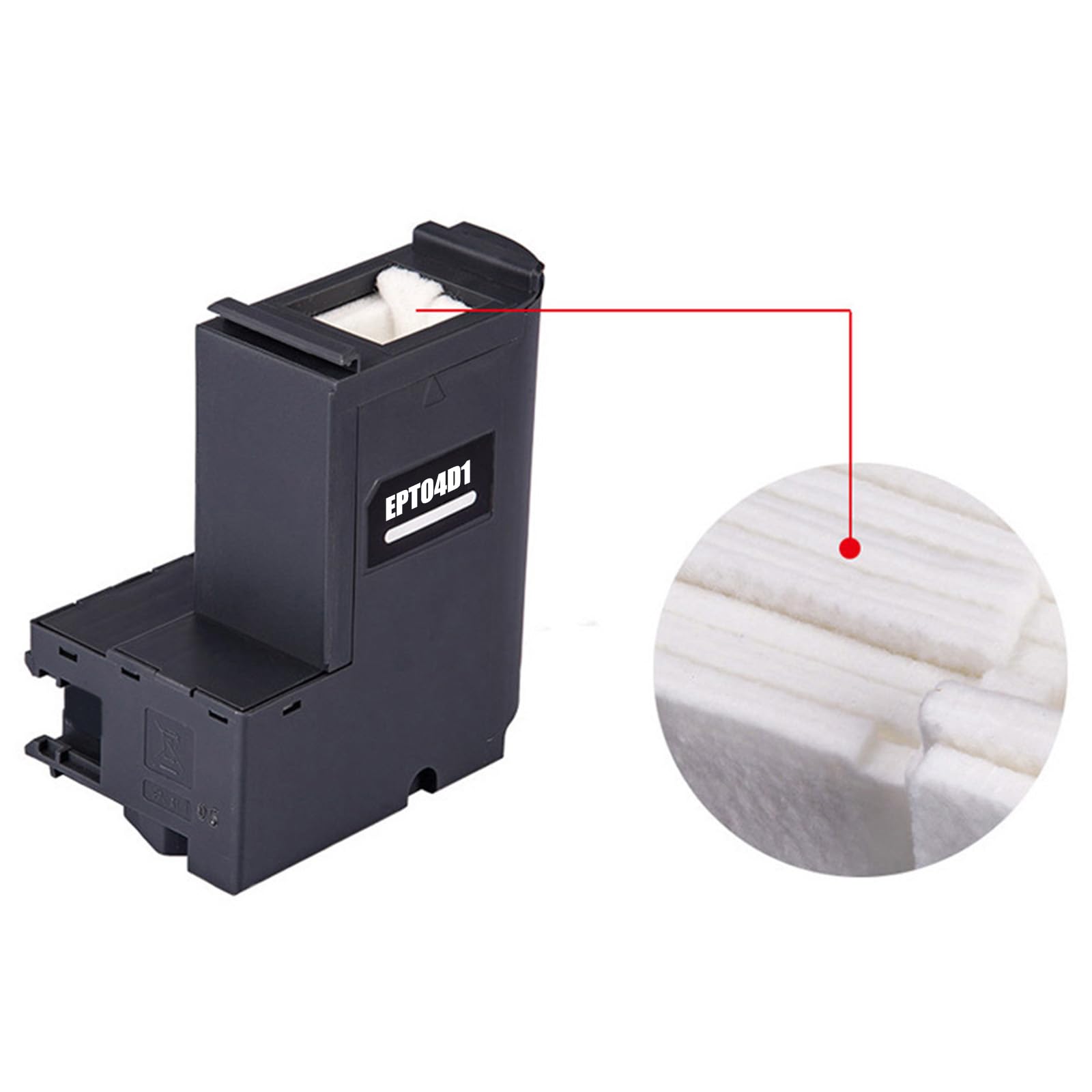 EPT04D1 E-04D1 Ink Maintenance Box 2 Set for ET-15000 ET-3750 ET-3760 ET-4750 ET-4760 ET-3850 ET-4850 WF-2860 ET-3710 ET-5150 ET-3830 ET-M1000 ST-3000 ET-M2170 Printer EWMB2 /T04D100 (Black*2)