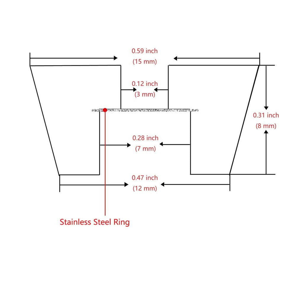 120 Small Round Rubber Feet W/304 Stainless Steel Screws, 0.31 inch H x 0.59 inch D, Soft But Not Slip, Fine Grips for Furniture, Electronics & Appliances! (D15*12*H8mm)