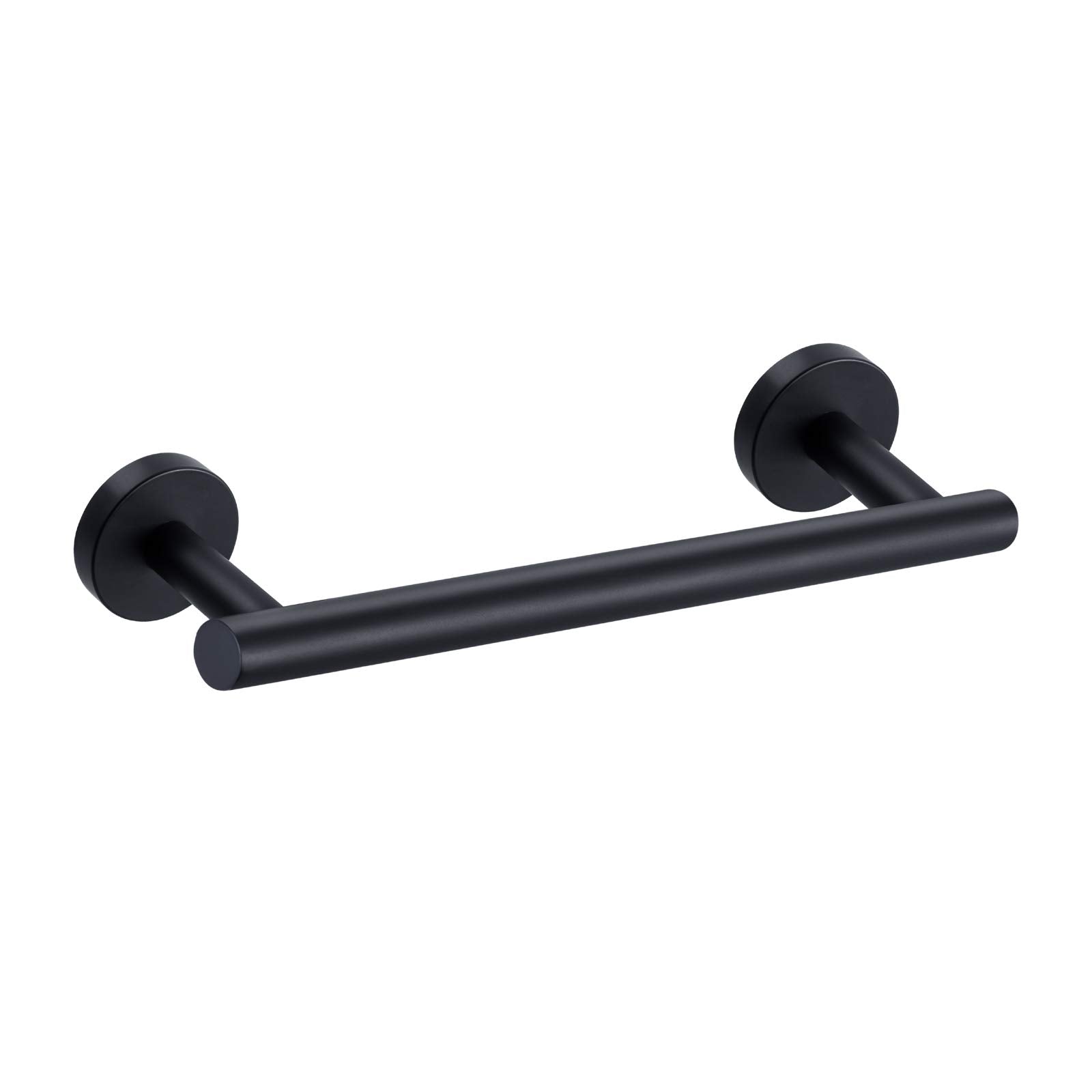 Nolimas Matte Black Bath Hand Towel Bar Single Bars Towel Rack Rod Classic Wall Mounted Stainless Steel Bathroom Towel Bar Toilet Kitchen Towel Shelf Single Layer,12inch