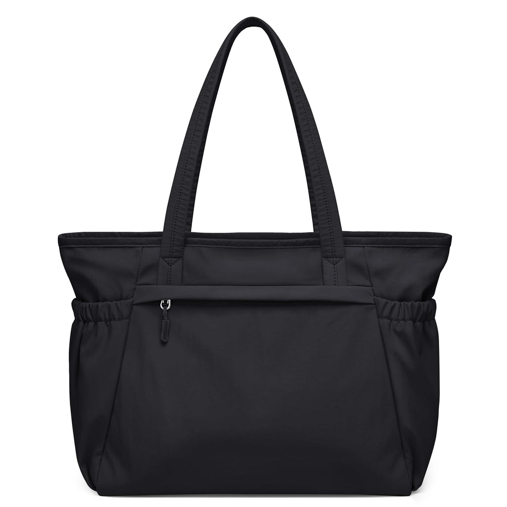 GOLF QUALITY Tote Bag for Women, Work Bags with Zipper Computer Laptop Handbag with Compartments for Travel, Daily,Fit 14Inch,Black