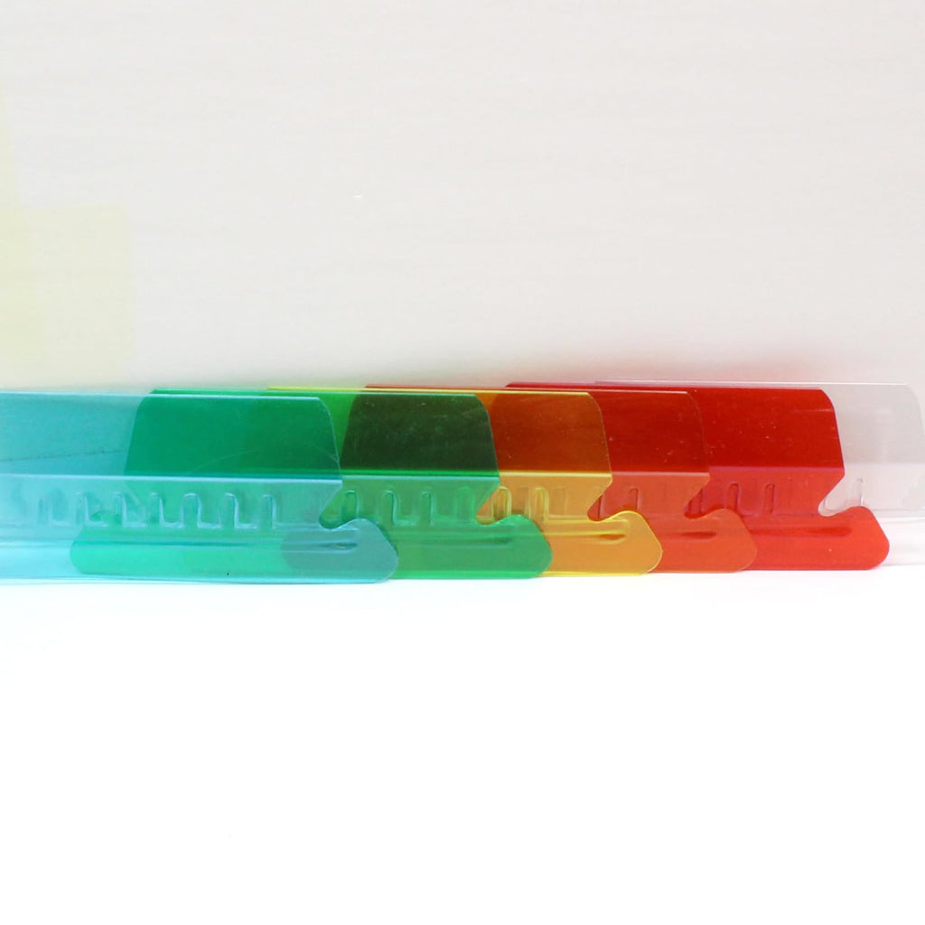 File Folder Tabs, 180 Sets Multicolor Hanging File Folder Tabs and Inserts for Organize, 2 Inch Clear Plastic Hanging File Tabs for Quick Identification