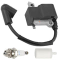 ZAMDOE Ignition Module Coil with Spark Plug for Husqvarna 435 435E 440E 445 445 E 450 450E Chainsaw for Jonsered CS2245 CS2245S CS2250S Chainsaw Replaces 573935702 544243801 573935701 505427201
