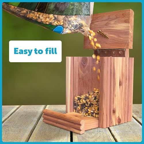 Pennington Cedar Squirrel Snacker Feeder Amish Made in The USA