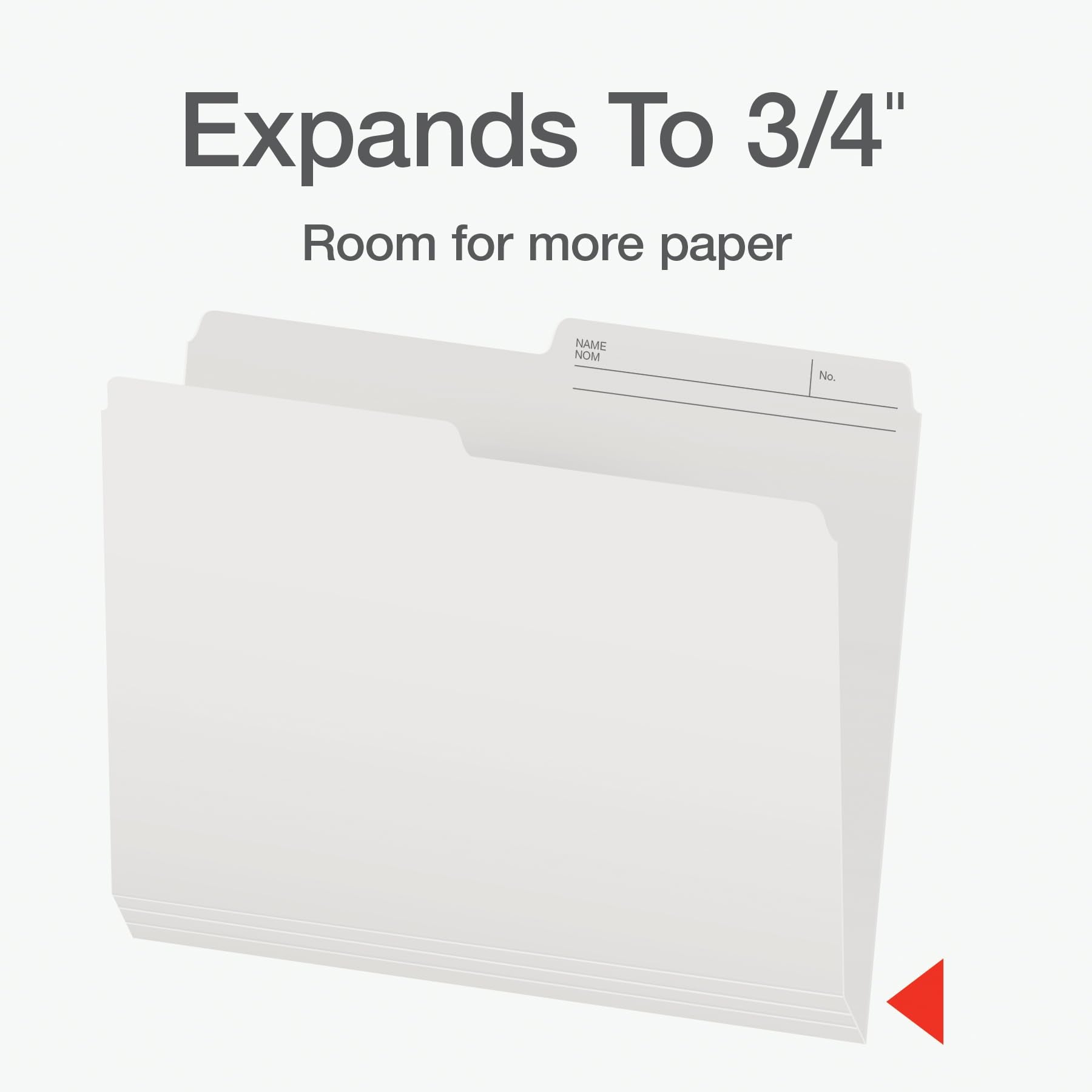 Pendaflex File Folders - Ivory Colour File Organizers, 1/2 Cut Tab, Letter Size, Durable Paper Stock, 100/Box, Ideal for Office, Home, and School Filing, Great with Hanging File Folders
