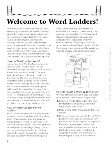 Daily Word Ladders: Grades 1-2