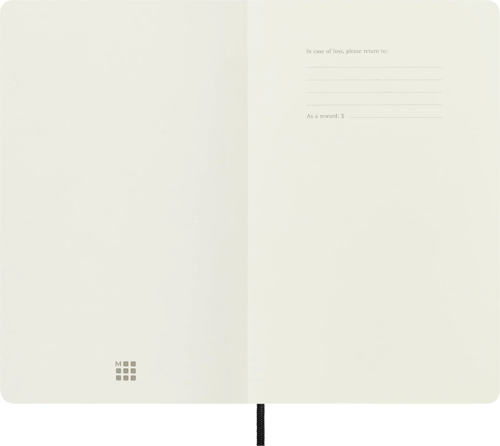 Moleskine Classic Notebook, Soft Cover, Large (5" x 8.25") Ruled/Lined, Black, 240 Pages