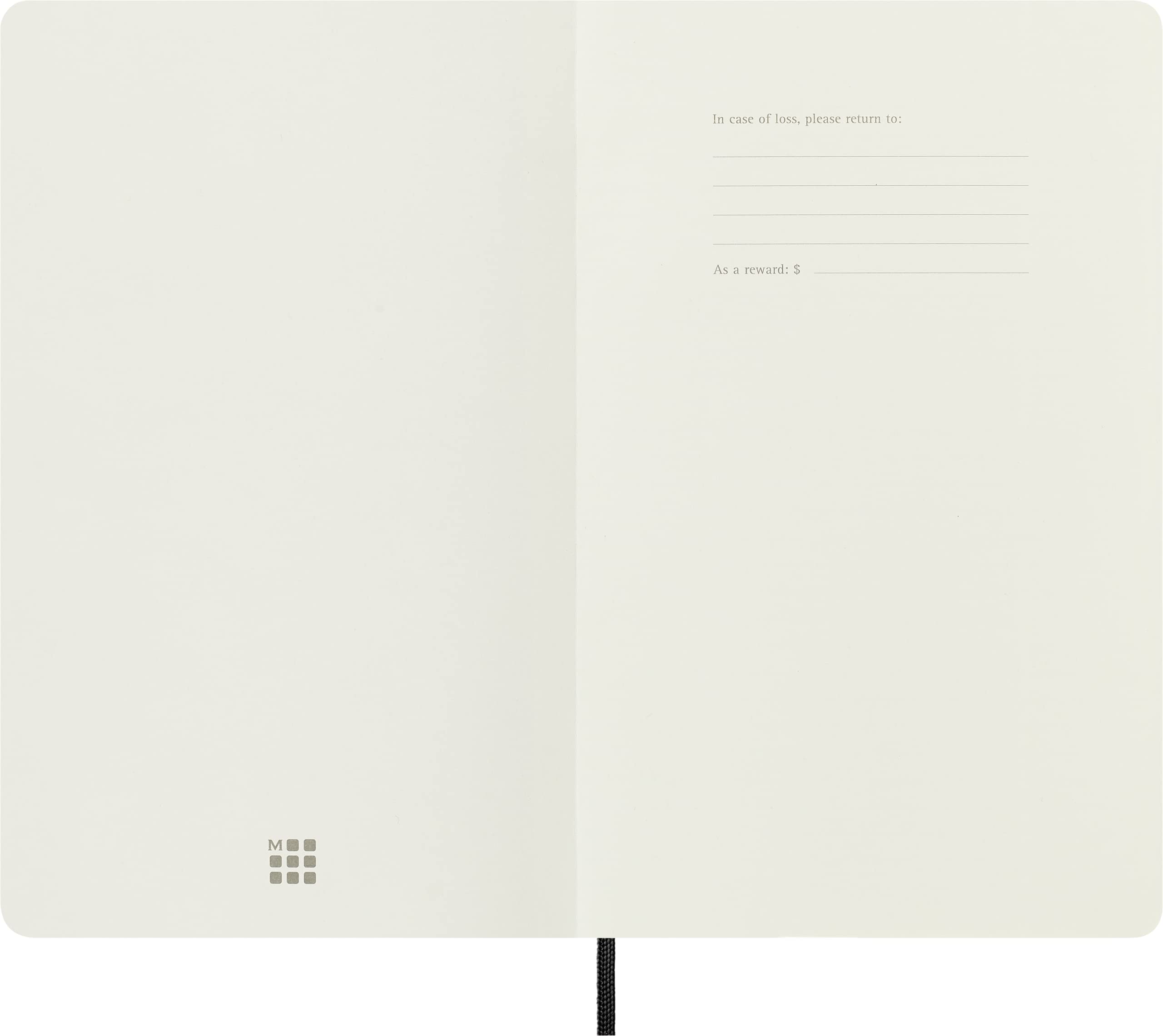 Moleskine Classic Notebook, Soft Cover, Large (5" x 8.25") Ruled/Lined, Black, 240 Pages