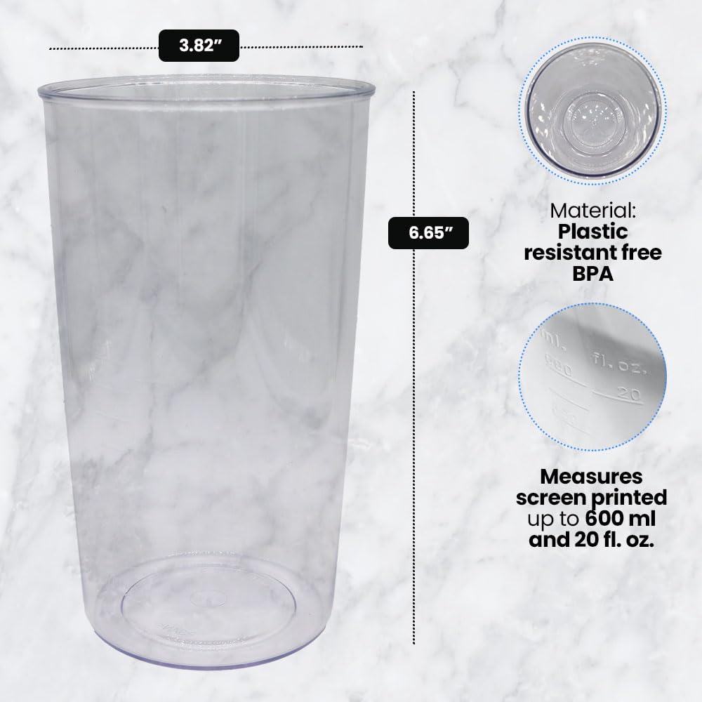Anakel Home Measuring Cup of Plastic with Measurements for Hand Blenders | Kitchen Essentials 0.6L for Blending and Measuring food
