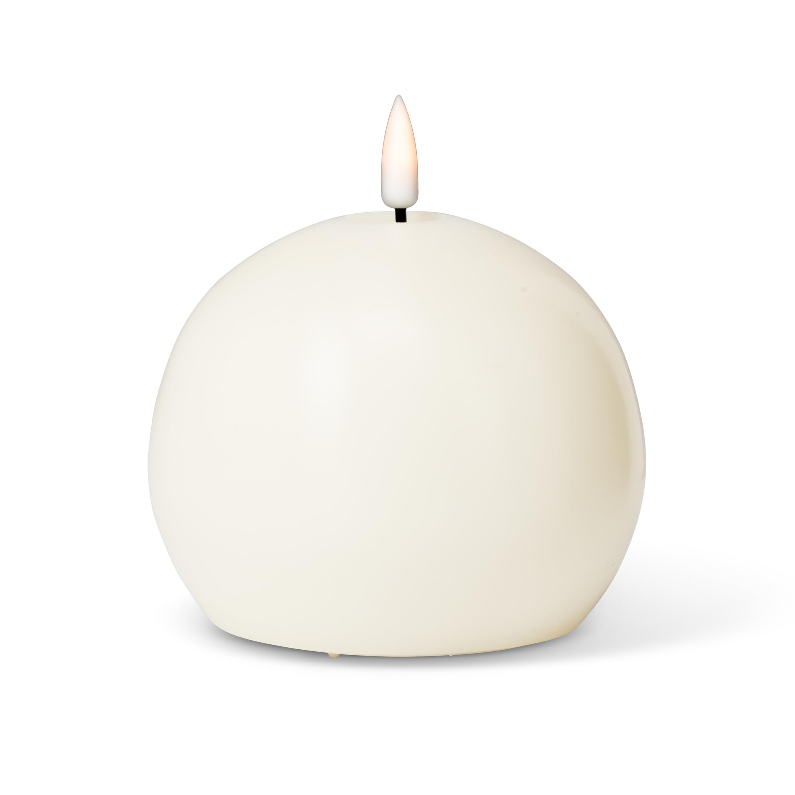 Abbott Collection Luxlite LED Flameless Wax Ball Candle - Sand (4" D)