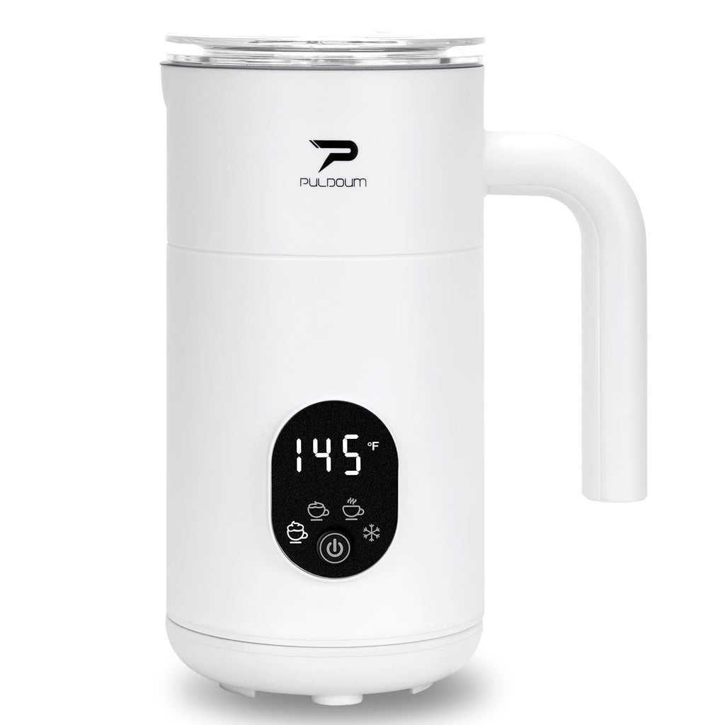 Milk Frother and Steamer 4 in 1 Automatic Coffee Steamer Frother, 11.8OZ / 350ML Warm and Cold Foam Frother for Coffee,Latte, Cappuccino, Macchiato, Hot Chocolate
