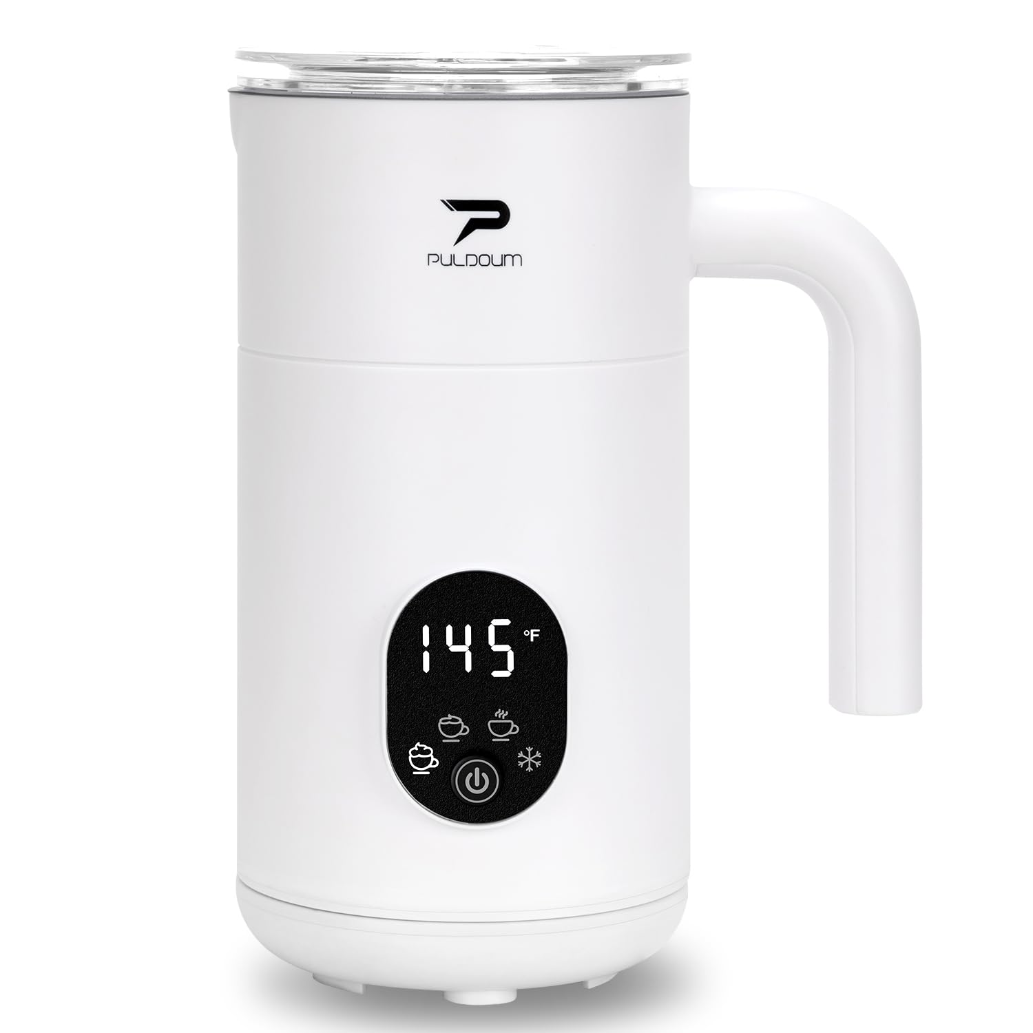 Milk Frother and Steamer 4 in 1 Automatic Coffee Steamer Frother, 11.8OZ / 350ML Warm and Cold Foam Frother for Coffee,Latte, Cappuccino, Macchiato, Hot Chocolate