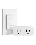 DEWENWILS Remote Control Outlet Wireless Light Switch, 2 Independent Control Sockets Electrical Remote Outlet Switch for Plug in Pendant Light, No Wiring,100 Ft Range
