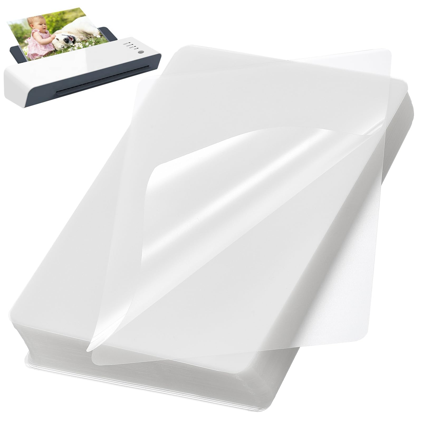 MBLABEL 200 Pack Clear Thermal Laminating Plastic Paper Laminator Sheets, 3 Mil Laminating Sheets, 9 x 11.5 Inch Thermal Laminating Pouches for Thermal Laminator