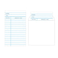 100 Pack Library Card Pockets with Self Adhesive Backing & Due Date Cards with Envelopes, Cd Dvd Storage Pockets Book Checkouts Slips for School & Home Use Office & Public Library