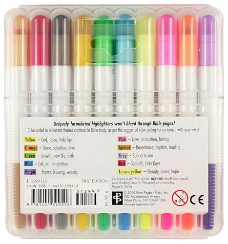 Bible Gel Highlighters (10-piece Set)