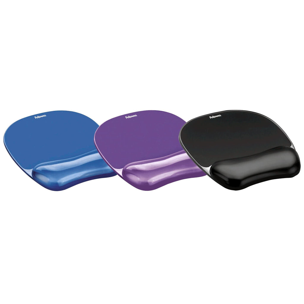 Gel Crystal Transparent Mousepad and Wrist Rest - Purple