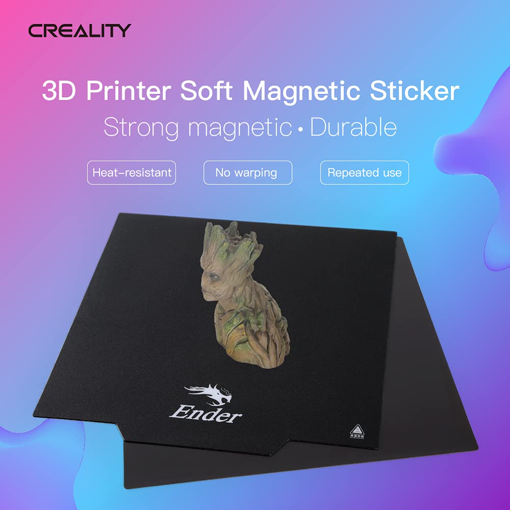 Creality 2 PCS Ender 3 Bed Ultra-Flexible Removable Magnetic Removable Build Surface Hotbed Cover Print Platform Kit for Ender 3/Ender 3 V2/Ender 3 Pro/Ender 5/Ender 5 Pro/Ender 3 S1 235x235mm