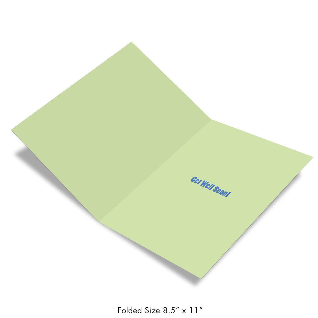 NobleWorks - Funny Group Get Well Card (8.5 x 11 Inch) - Jumbo Feel Better Soon from All of Us, Hospital, Sick - Big Get Well Wishes J2721GWG-US