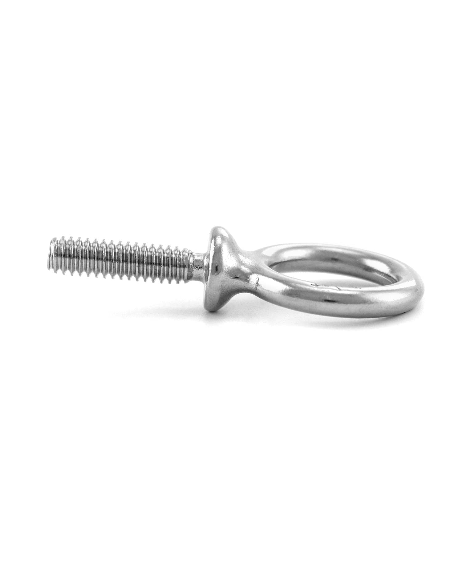 QWORK Eye Bolt, 20 Pack 1/4" - 20 x 1" Marine Grade Stainless Steel Lifting Ring Threaded Eyebolts