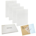 Bsrbock Transparent Sticky Notes 200 Sheets, 4 x 6 in Clear Sticky Notes, See Through Invisible Translucent Sticky Note Waterproof Self-Stick Note Pads for School, Office (4 Packs)