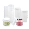 RUITENG 36 Pack Food Containers with Screw Lids, 5 oz Plastic Food Storage Containers for Small Deli Sauce Fruit Jars, Small Reusable Ice Cream Containers with Lids for Food Meal Prep Snack