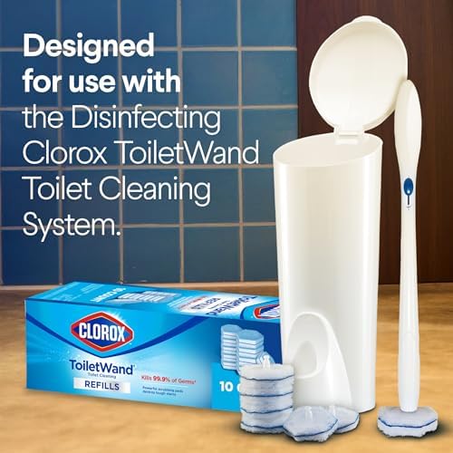 Clorox Disinfecting ToiletWand, Toilet Cleaning System, 20 Count Refills