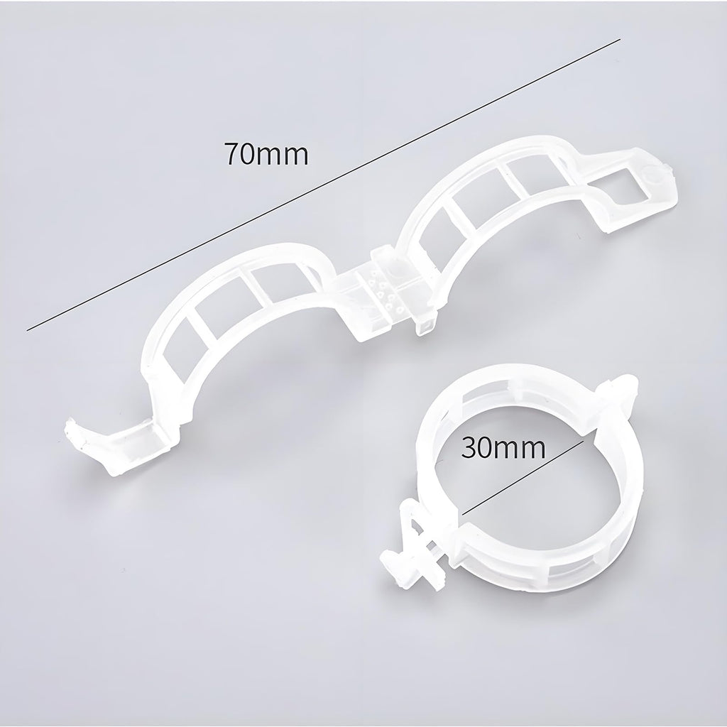 VASLON 300PCS Tomato Clips, Garden Plant Support Clips for Tomatoes, Vines, Flowers, Vegetables, Climbing Plants to Grow Upright and Healthier (White)