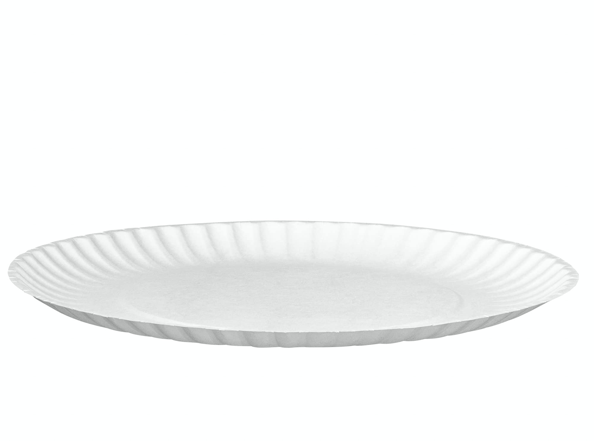 GUSTO [9 Inch - 300 Pack] Uncoated White Paper Plates - Disposable Party Plates, Decorative Paper Plates for Crafts (Formerly Comfy Package)