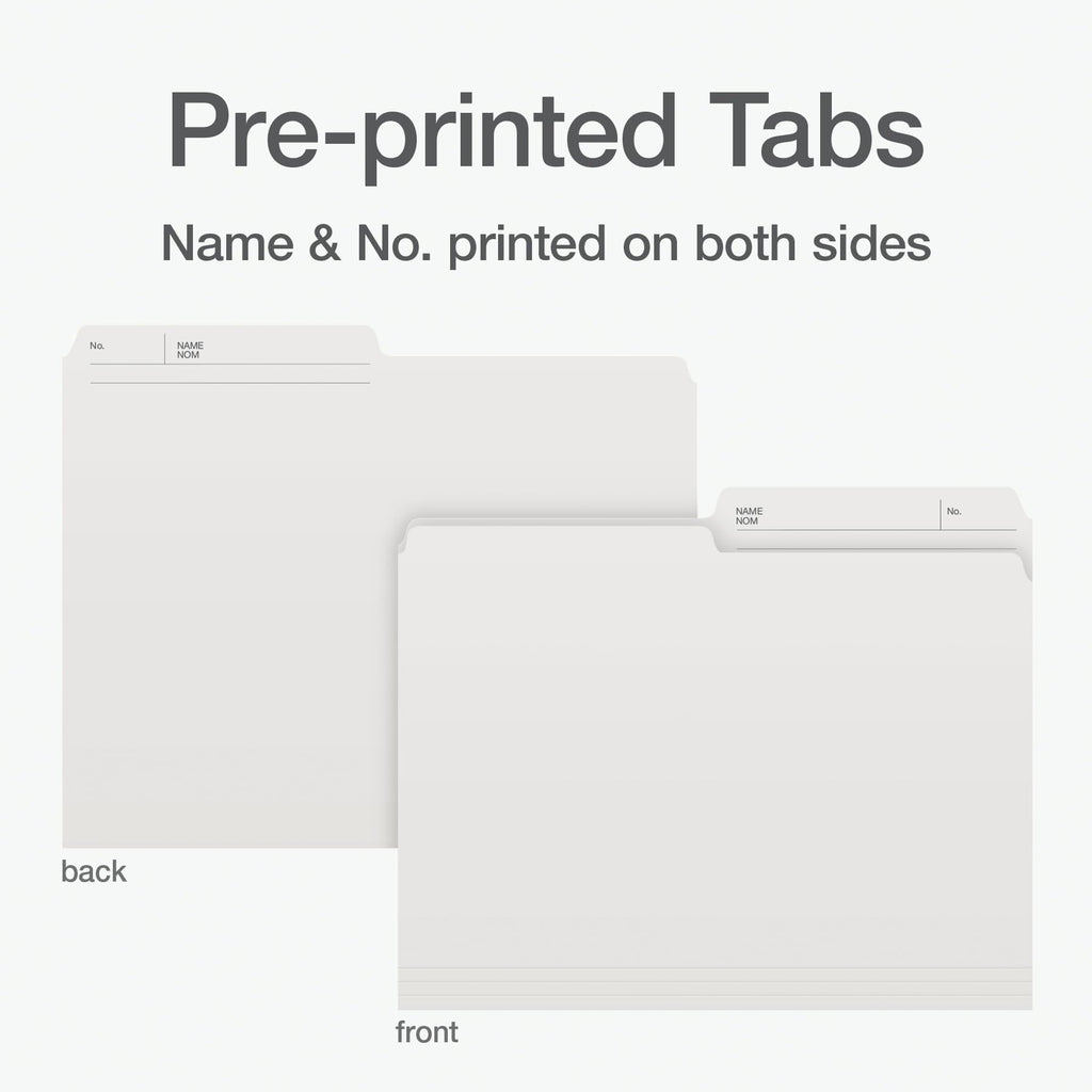 Pendaflex File Folders - Ivory Colour File Organizers, 1/2 Cut Tab, Letter Size, Durable Paper Stock, 100/Box, Ideal for Office, Home, and School Filing, Great with Hanging File Folders