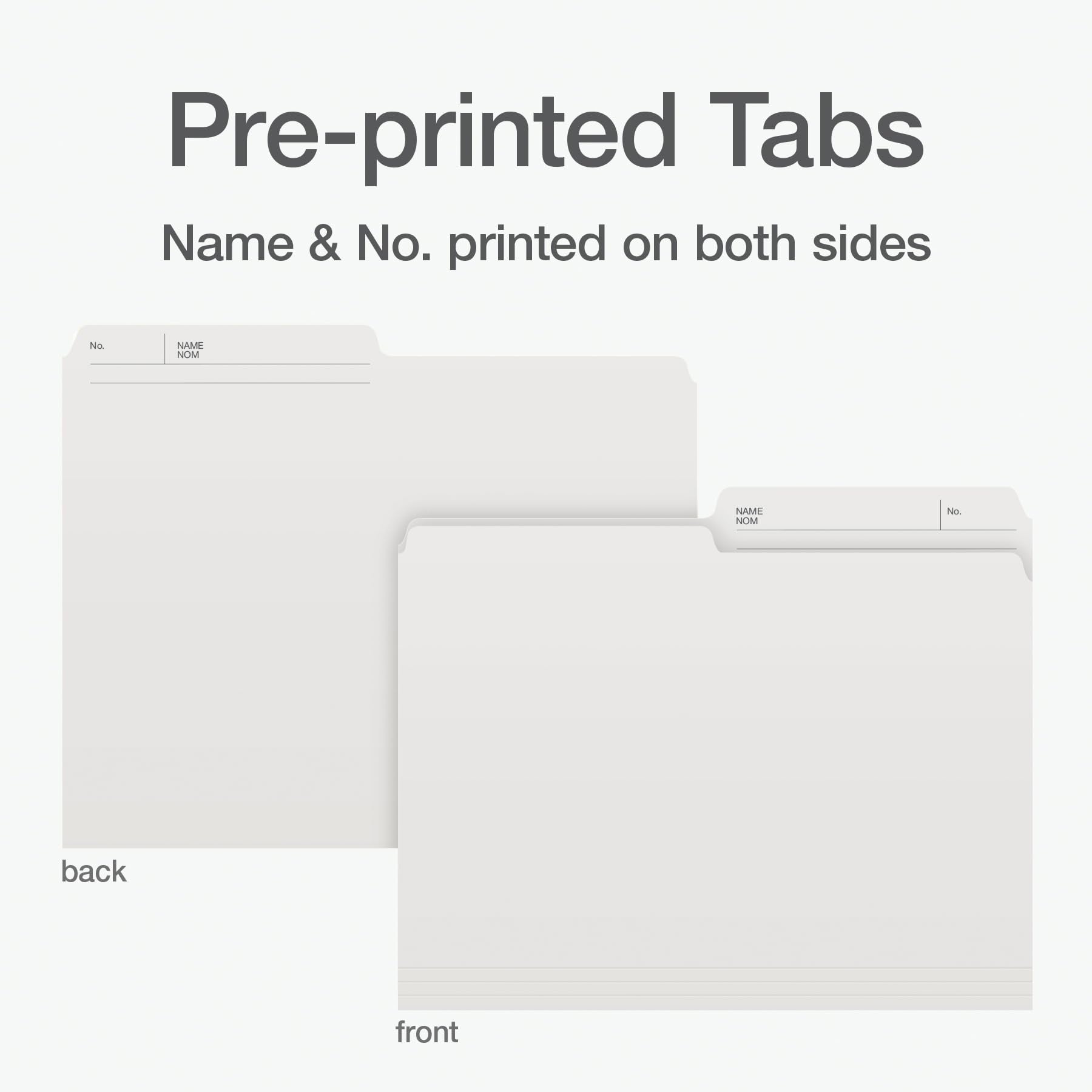 Pendaflex File Folders, 100-Pack, Letter Size 8.5" x 11", Reversible 1/2 Cut Tabs, Tear-Resistant Durable Paper Stock, Ivory, for Office Supplies, School Projects, Home Filing Systems
