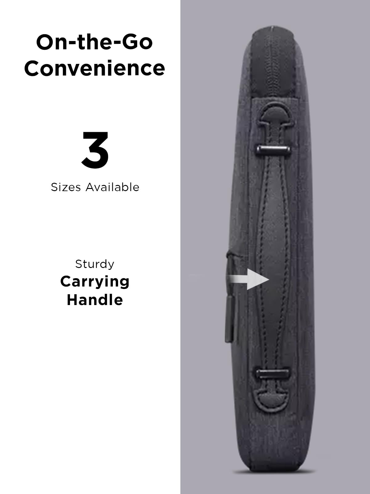 Lenovo Urban Sleeve 14-inch for Laptop/Notebook/Tablet - Water Resistant - Padded Compartments - Zippered Accessory Storage - Reinforced Rubber Corners - Extendable Handle - Charcoal Grey