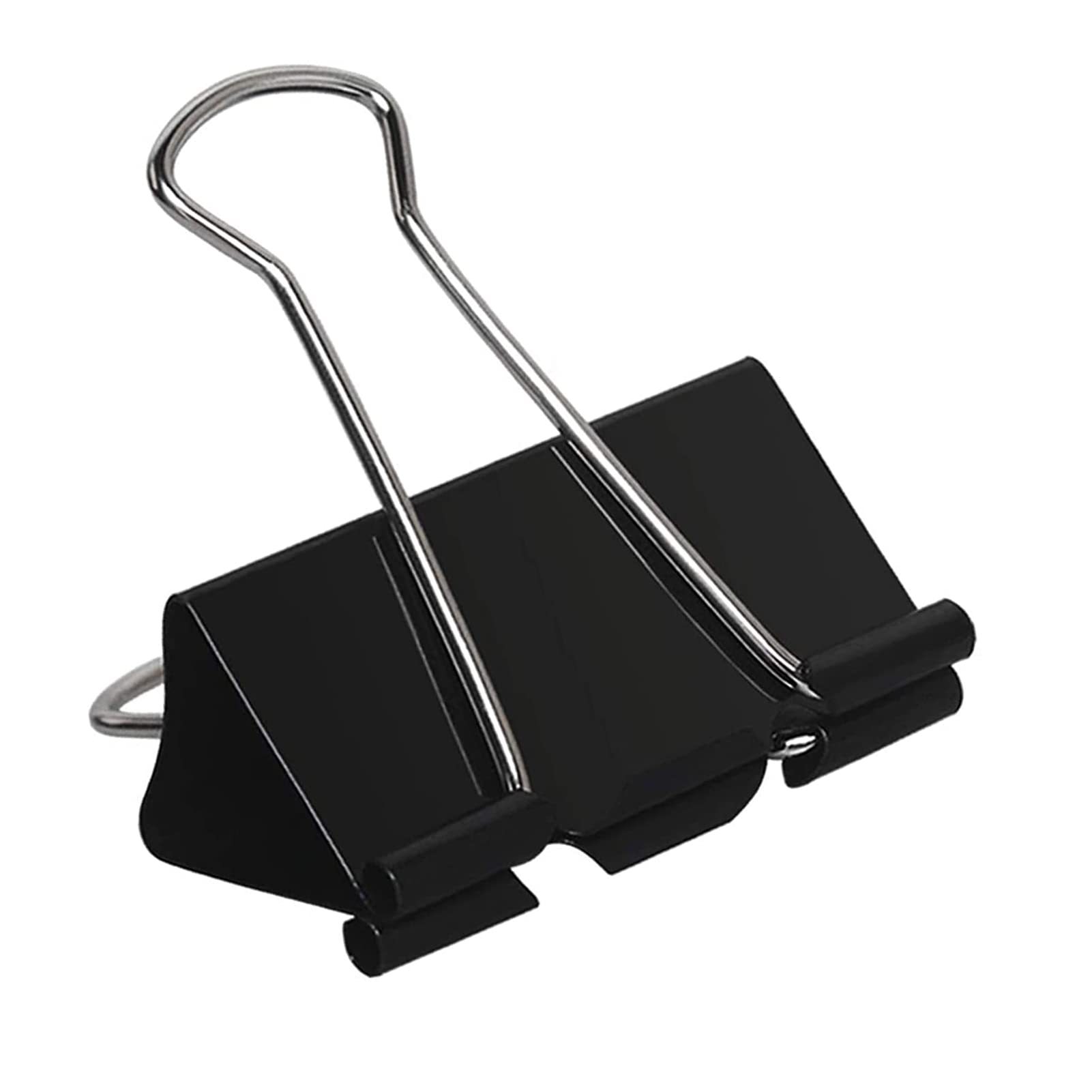 Large Binder Clips 1.6 Inch (60 Pack), Big Binder Clips for Office and Home Supplies, Black