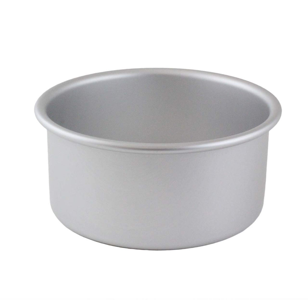 PME LBR063 Professional Aluminum Cake Pan with Removable Bottom (6" x 3"), Standard, Silver