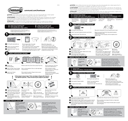 Command Picture Hanging Kit, Various Sized Picture Hanging Hooks and Strips To Hang Up To 15 Pictures, Indoor Use, Back to School Dorm Room Essentials, 1 Kit