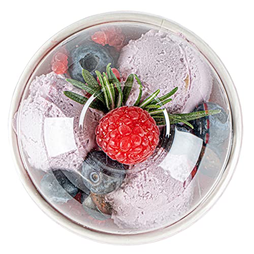Restaurantware-LIDS ONLY: Dome-Shaped Lids, 50 Transparent Plastic Lids for 5 Ounce Coppetta to Go Cups - Cups Sold Separately, Disposable, Clear Plastic Dessert Cups Lids, for Dessert Takeaways