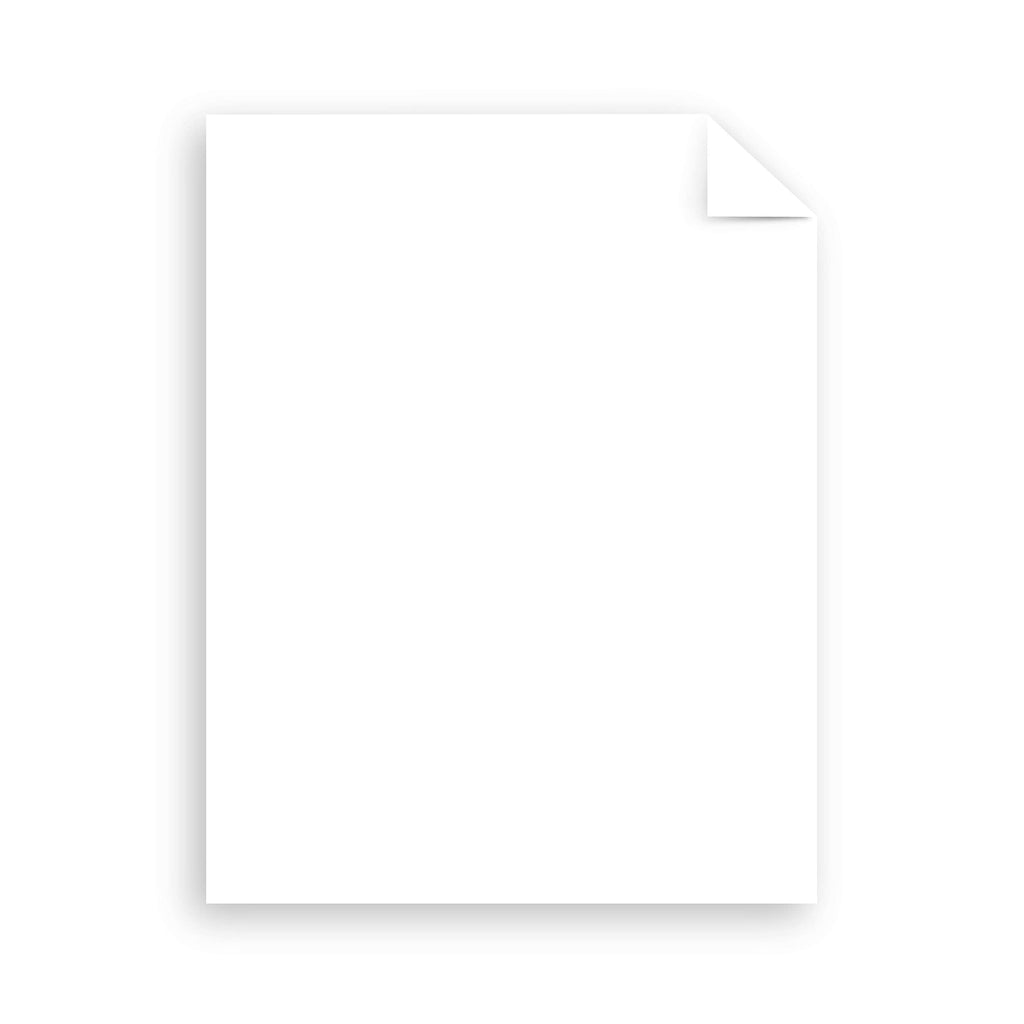 Neenah Coverstock, Bright White, 325 Sheets, 65 lb/176 gsm, 96 Brightness, 8.5" x 11" - MORE SHEETS! (91632), Ream