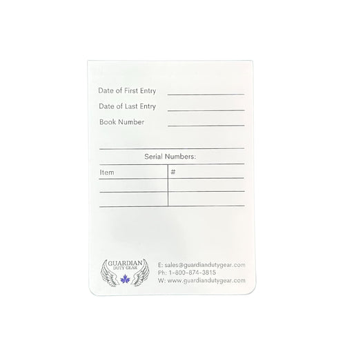 5 Pack - Guardian Duty Gear Evidence Memo Note Book for Law Enforcement, Security, Police