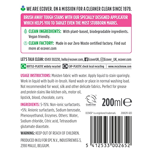 ECOVER Stain Remover, 200 ml