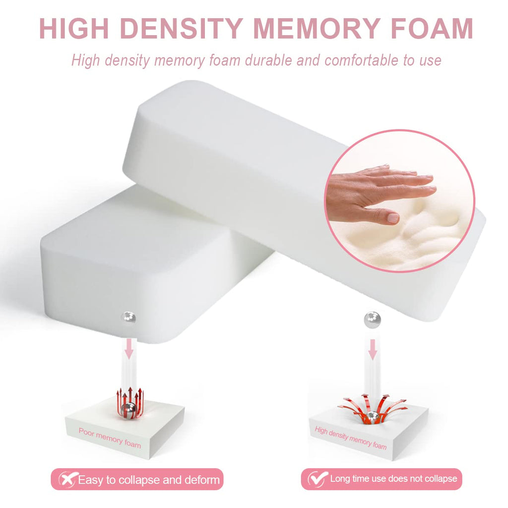 Ergonomic Memory Foam Office Chair Armrest Pads-Armrest Replacement Pads- Elbow Support Cushion for Computer, Gaming and Desk Chairs (Set of 2)