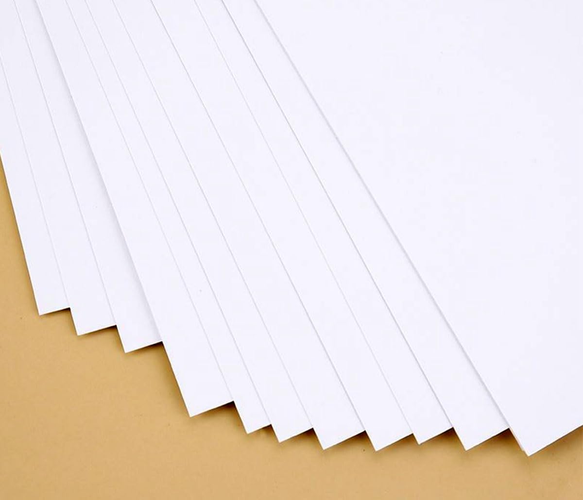 White Cardstock 12x12inch Card Stock Cover Paper 50 Sheet 85lb / 230gsm Thick Craft Paper for Scrapbooking, Home, School, Office, Craft Painting Art Works