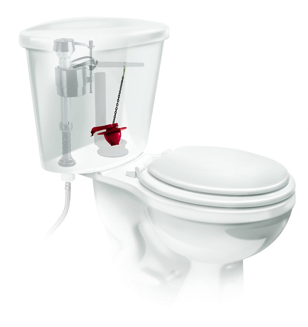 Fluidmaster 502P21 Universal Flapper with Microban, Red