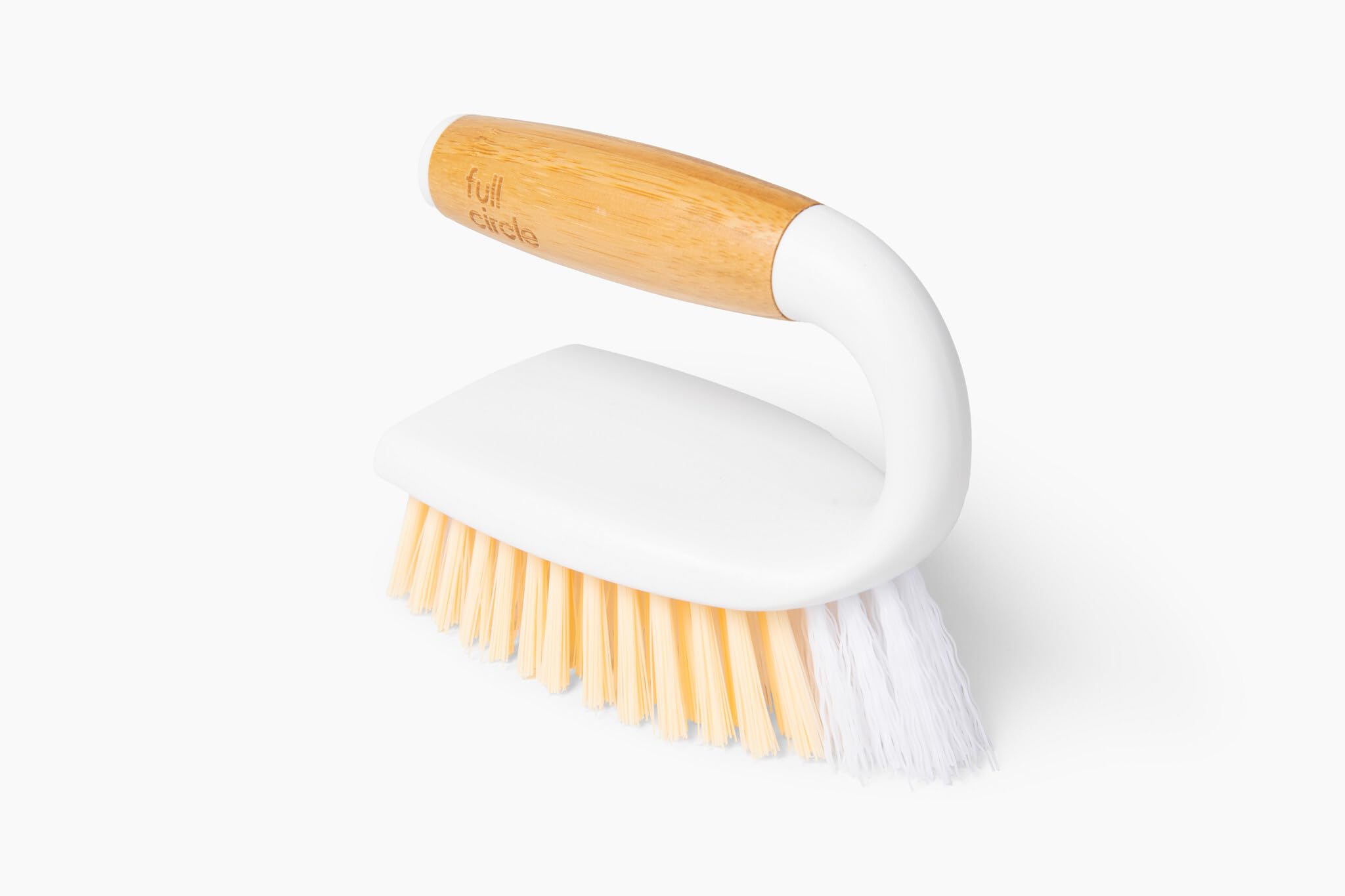 Full Circle Tough Stuff All-Purpose Scrub Brush, White 4.45" x 5.12" x 3.82"