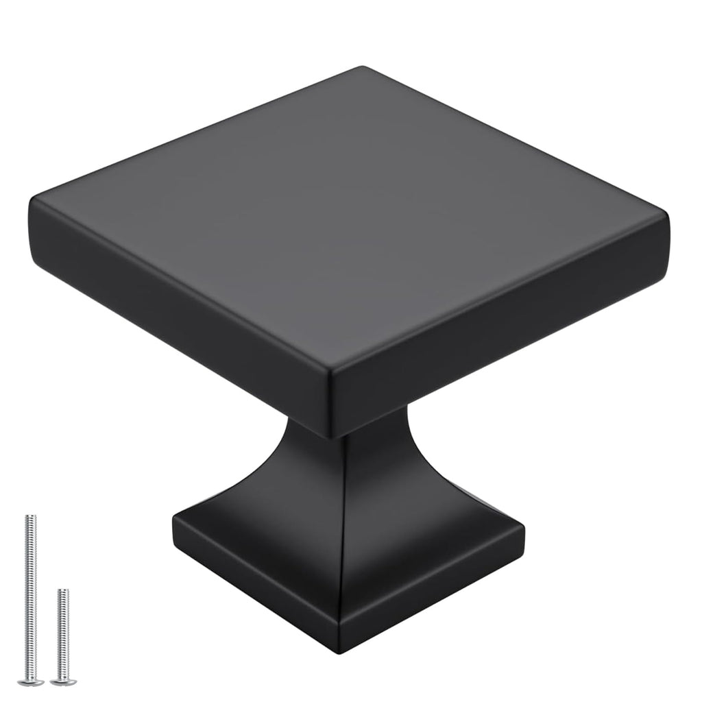 goldenwarm 5 Pack Black Cabinet Knobs Kitchen Drawer Knobs - Cabinet Hardware Black Cupboard Knobs Black Kitchen Cabinet Hardware Matte Black Drawer Knobs Bathroom Drawer Knobs