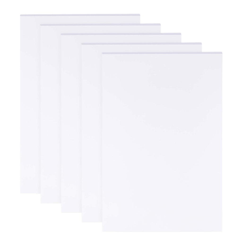 BENECREAT 5 Sheets 3mm White Foam Boards 11.8x7.8 Rectangle Foam PVC Sheet Poster Board Mount Board for Mounting, Crafts, Modelling, Art, Display, School Projects