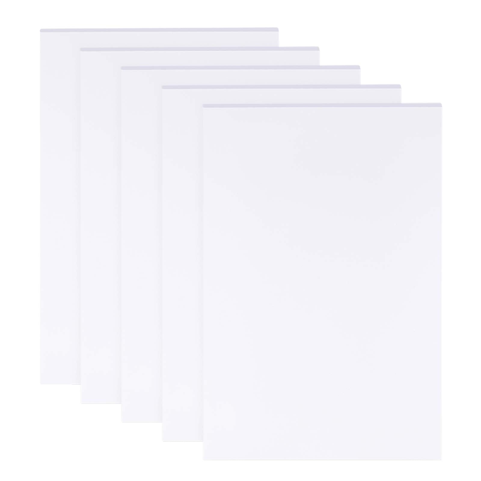 BENECREAT 5 Sheets 3mm White Foam Boards 11.8x7.8 Rectangle Foam PVC Sheet Poster Board Mount Board for Mounting, Crafts, Modelling, Art, Display, School Projects