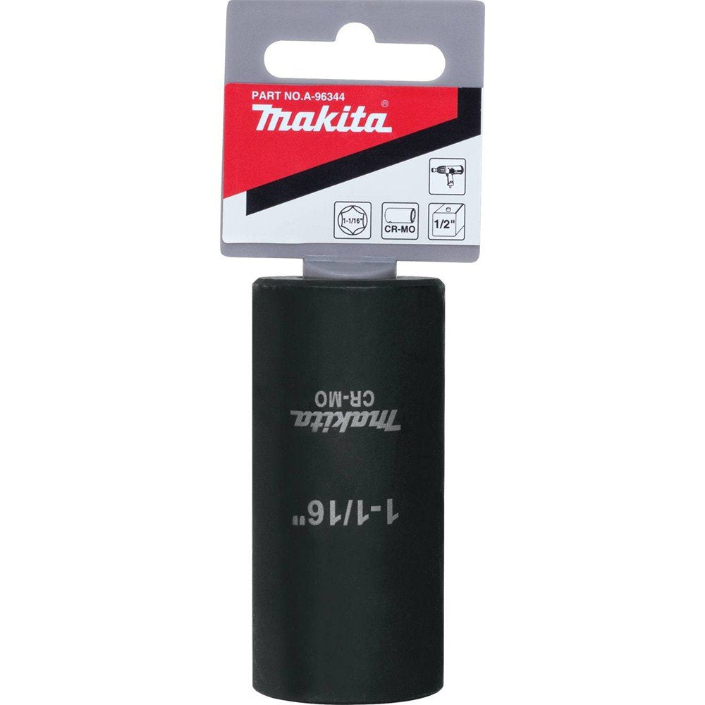 Makita A-96344 1-1/16" Deep Well Impact Socket with 1/2" Drive