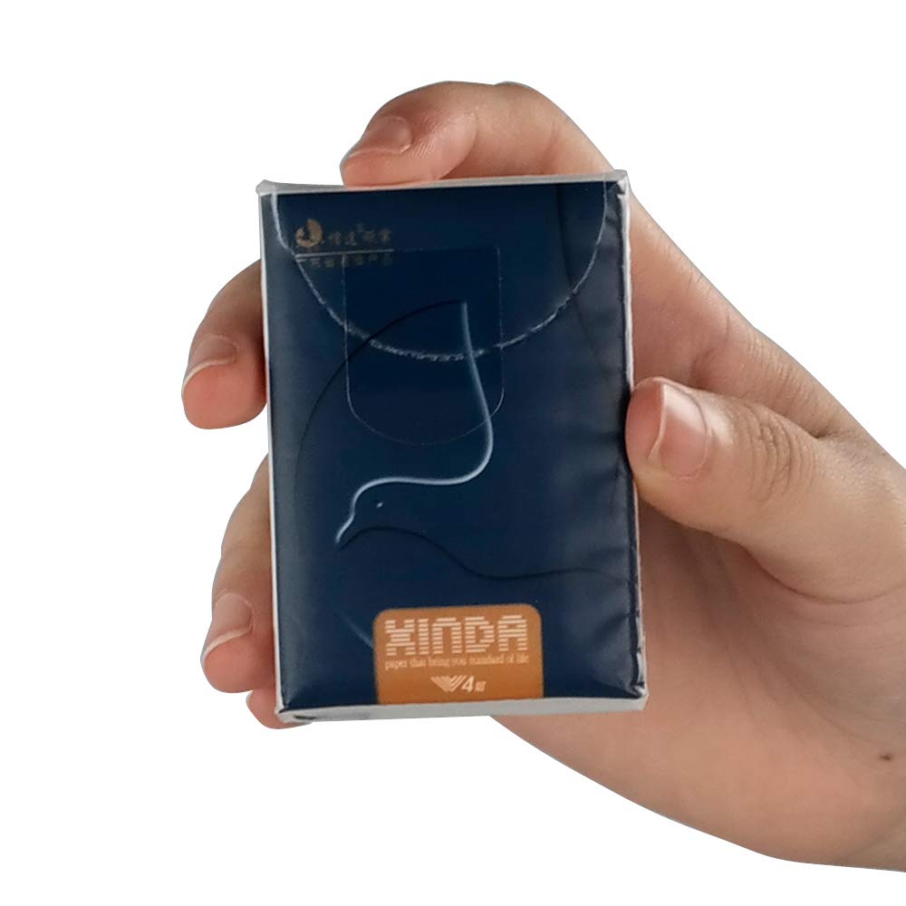 Kekow 100-Pack 4-Ply Mini Type Pocket Packs Tissues, Soft and Unscented
