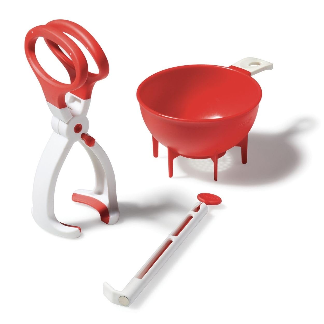 Starfrit 4-Piece Canning Set - Including Canning Funnel, Jar Lifter, Magnetic Lid Lifter and Bubble Popper