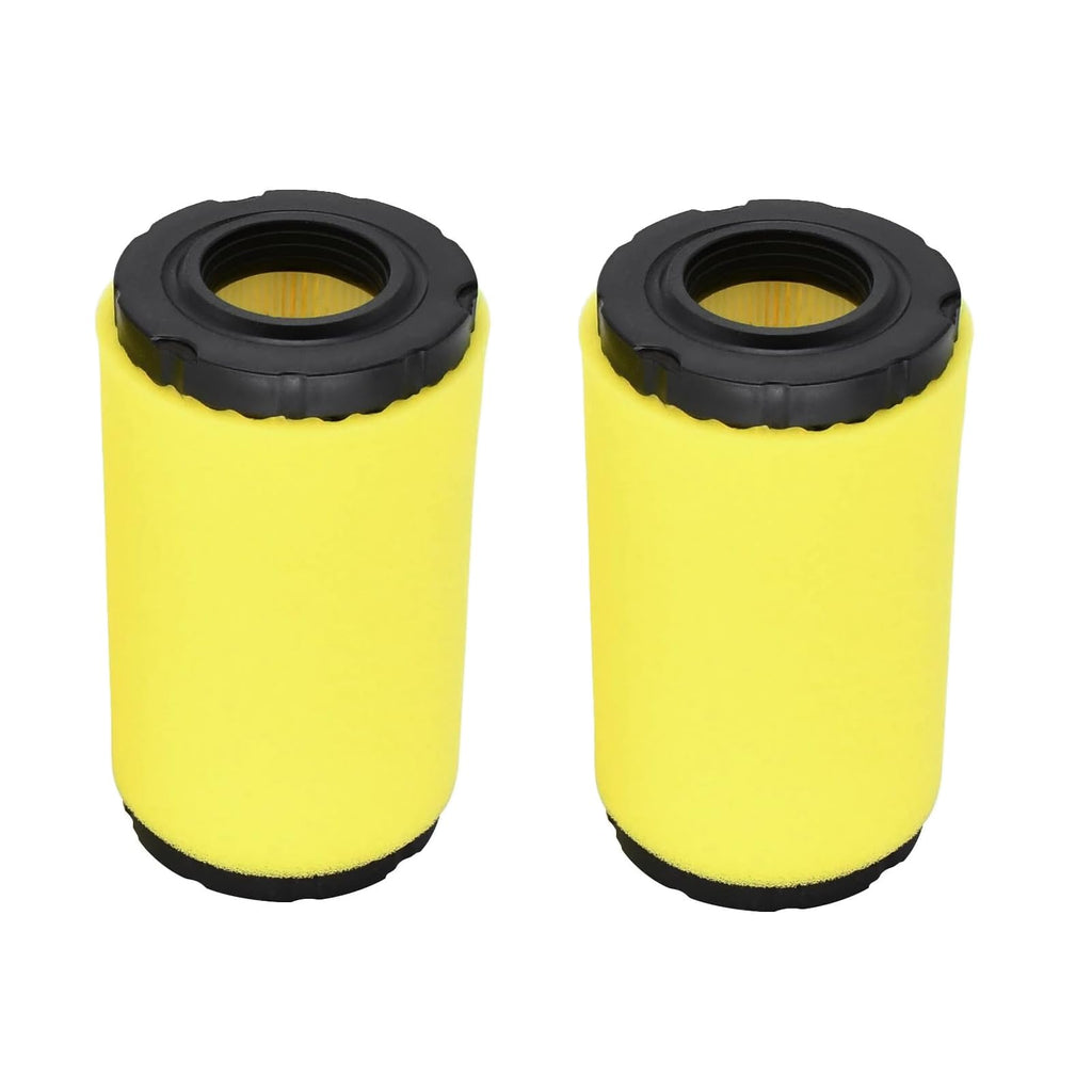 Quaprodur 2 Pack 796031 Air Filter Compatible with Briggs 797704 594201 591334 796031 MIU13038 GY21435 MIU13963 Lawn Mower with Pre Filter