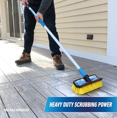 Unger Industrial LLC 964820C 10-Inch Waterflow Bi-Level Deck Scrub Brush